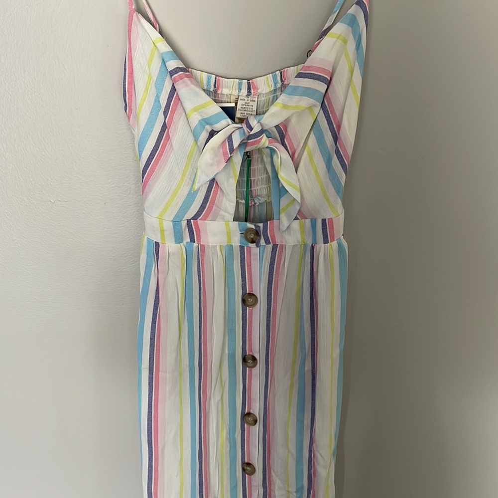 NWT Striped midi dress w/ pockets, size Small - Picture 3 of 10
